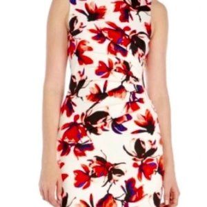 Ivanka Trump sleeveless floral print sheath Size 8
